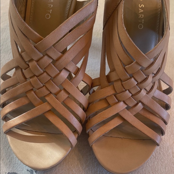 Franco Sarto Brown Strappy Heels - Picture 12 of 12